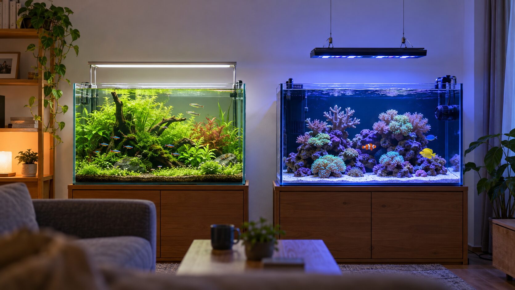 水槽用ライトの選び方｜水草・海水魚・サンゴ別に解説